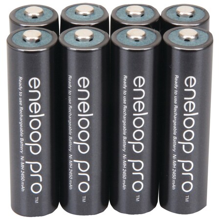 Panasonic eneloop XX Rechargeable AAA Batteries, Pack/8 BK-4HCCA8BA